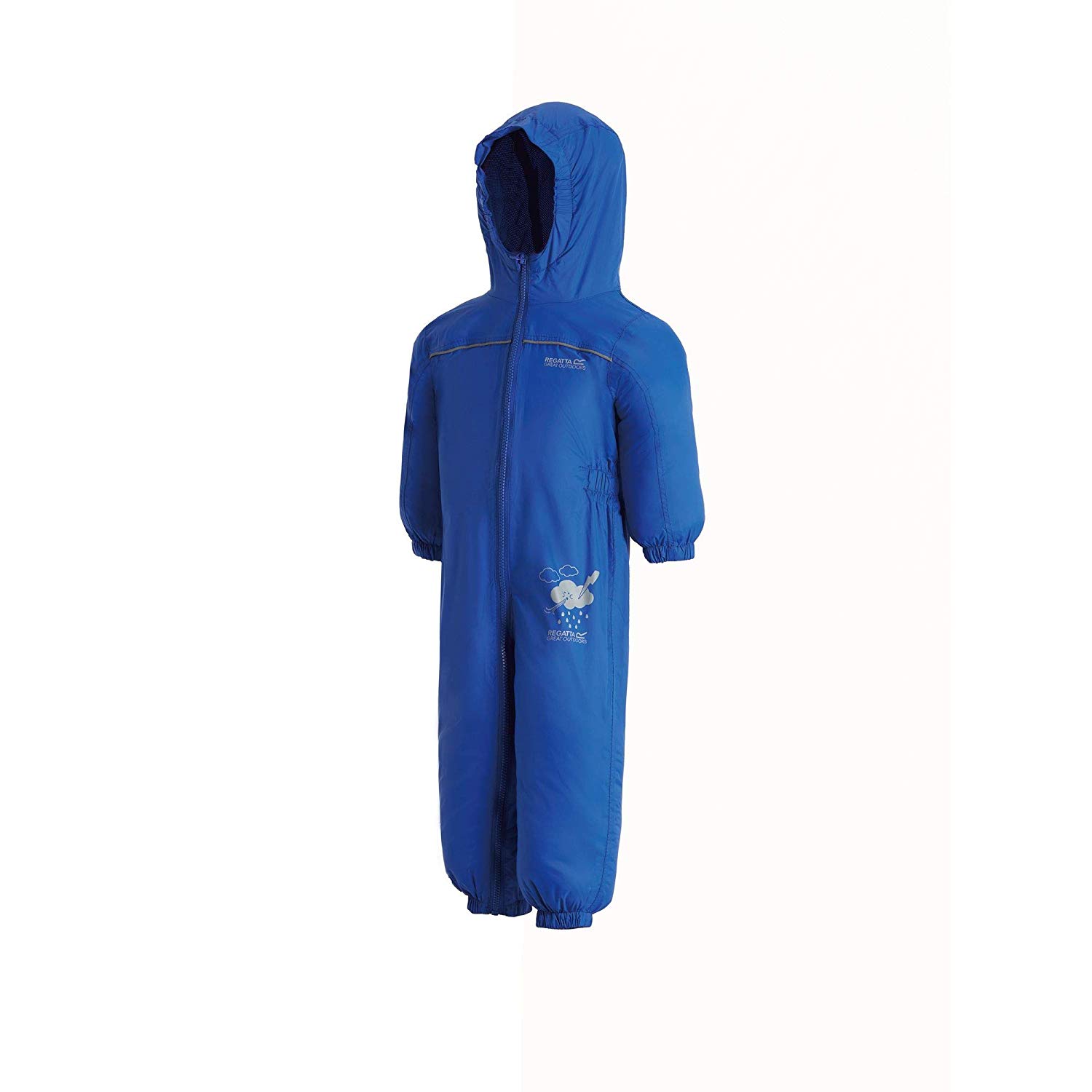 Regatta Kids' Puddle IV Waterproof Puddle Suit, Oxford Blue, Size 24 - 36 - Image 3