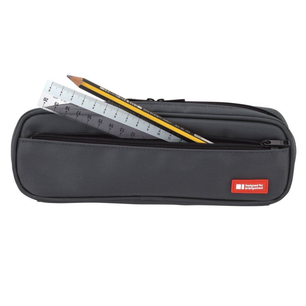 LIHITLAB Pen Case, 9.4 x 1.8 x 3 inches, Black (A7552-24) - Image 4