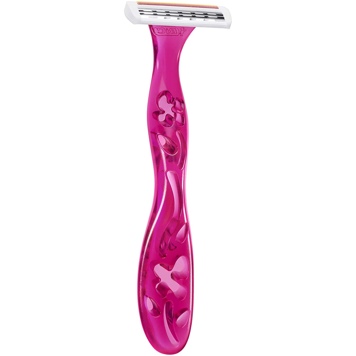BIC Miss Soleil Razors Women - Flower Handle Style - Triple Blade Stainless Steel Lady Shaver - Pack of 8 - Image 2