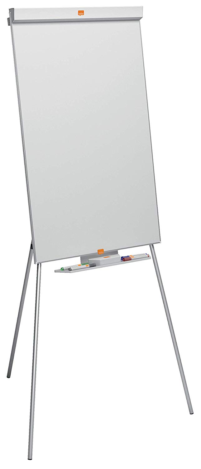 Nobo Basic Melamine Tripod Easel (Height Adjustable, Suitable for Flip Charts), White, 975 x 690 mm - Image 4