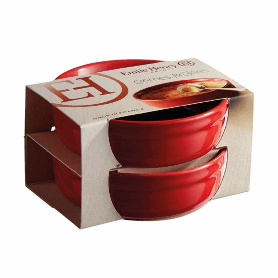 Emile Henry Set 2 x Crème Brulee Dish, (10.13), Burgundy, - Image 2