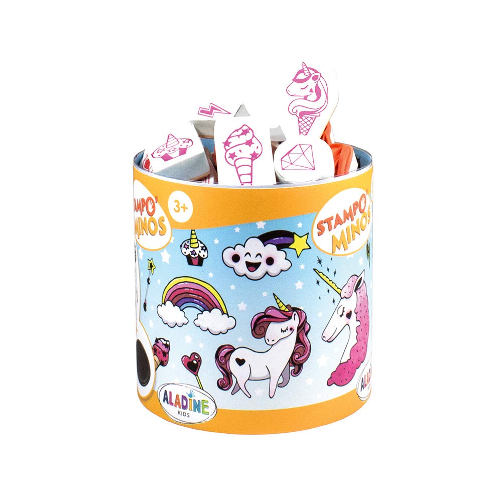 Unbekannt Aladine 85145 STAMPO Minos Stamp Set, Multi-Colour, Multicoloured, Large