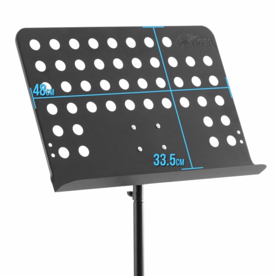 TIGER MUS7-PRO-BG | Professional Orchestral Sheet Music Stand with Bag | Black - Image 2