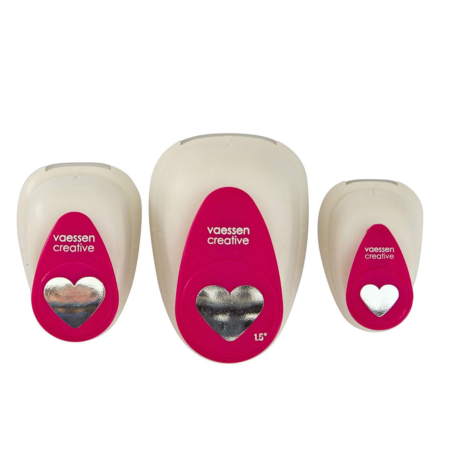 Vaessen Creative 2137041 aessen Creative Craft Paper Punch Set, Heart