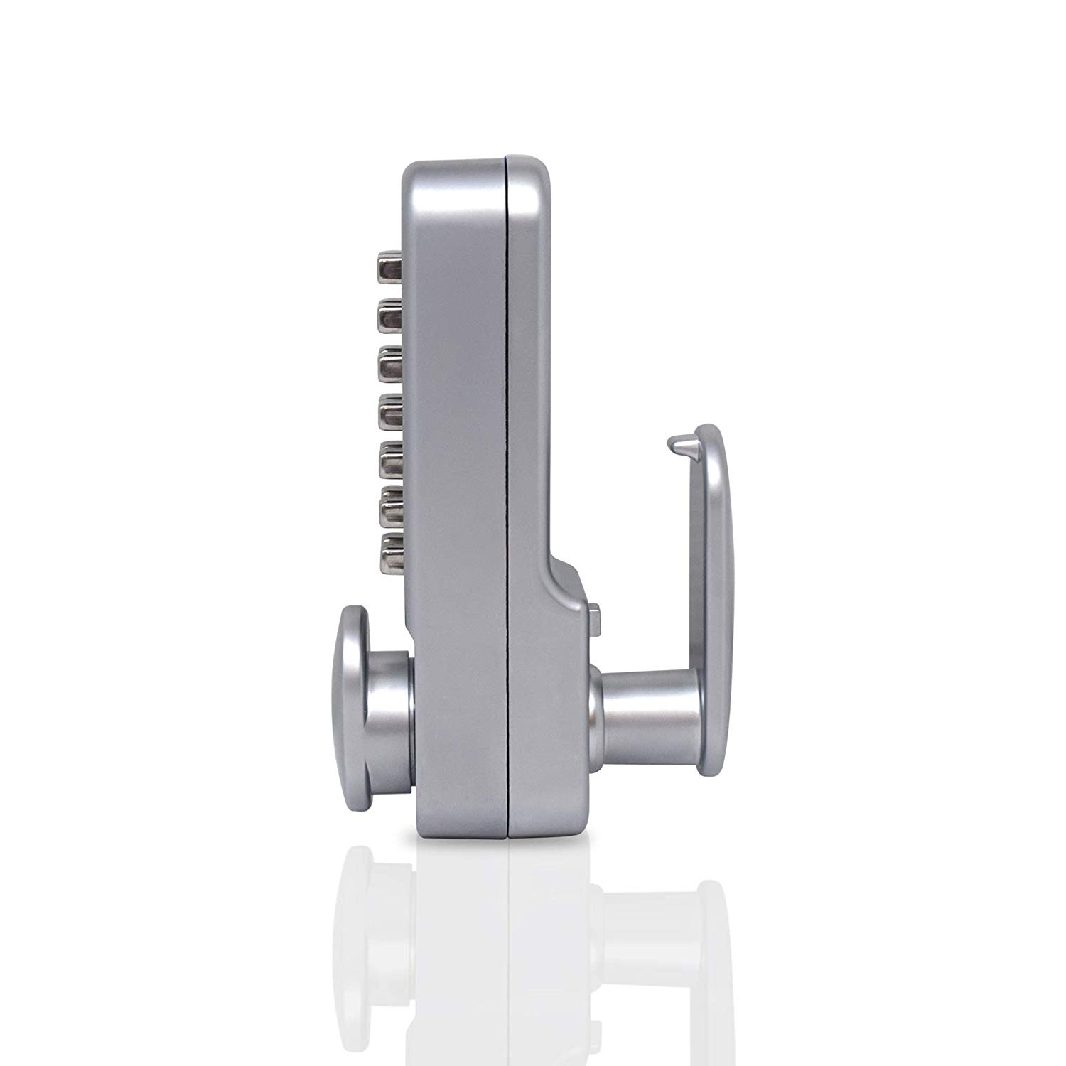 Yale PDL02SC Push Button Door Lock, Chrome Finish, Hold Open Function