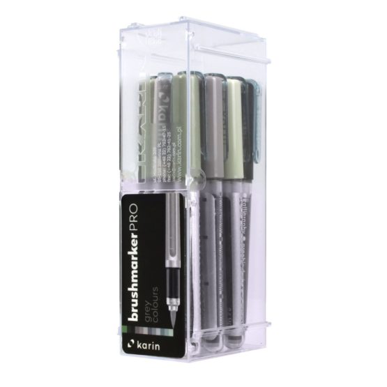 KARIN Brushmarker PRO 12"Grey colours" set - Image 2