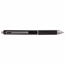 ONLINE multipen 4-in-1 | Ballpoint Pen & Pencil | Multifunctional Metal Pen | 3 Pen Points in Blue, Black, and red, Mechanical Pencil Lead | incl. Rubber, Color Black