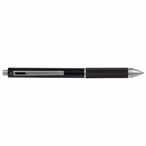 ONLINE multipen 4-in-1 | Ballpoint Pen & Pencil | Multifunctional Metal Pen | 3 Pen Points in Blue, Black, and red, Mechanical Pencil Lead | incl. Rubber, Color Black