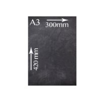 Chalkboards UK WC633 Double Sided Board Chalkboard (A3) 41.4 x 29.6 x 1.6 cm, Wood, Black