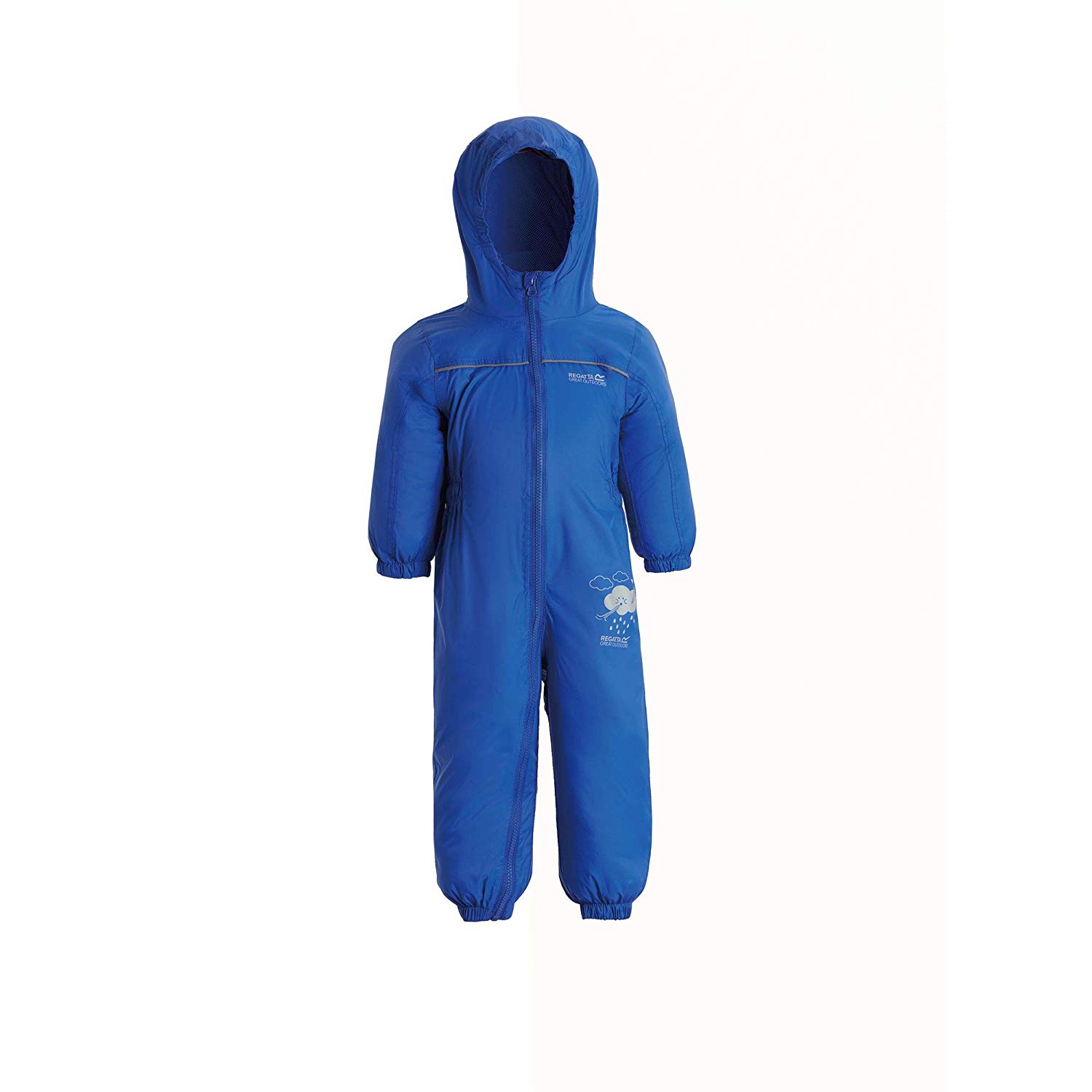 Regatta Kids' Puddle IV Waterproof Puddle Suit, Oxford Blue, Size 24 - 36