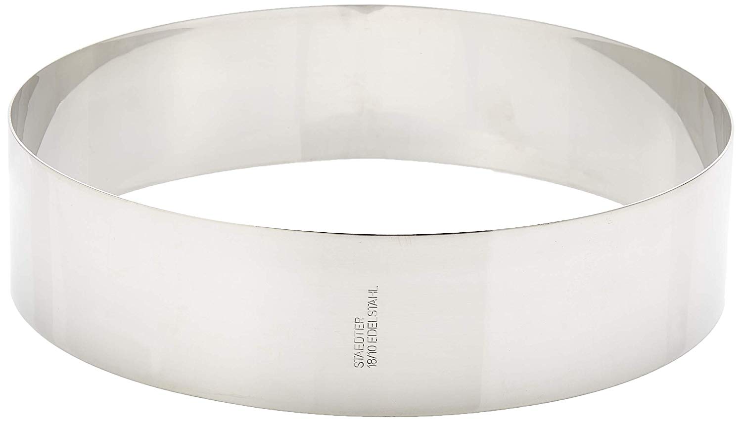 Staedter Round Dessert Ring, Silver, 23 x 5 cm