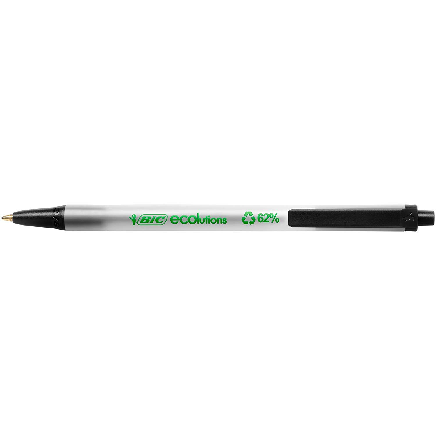 BIC Ecolutions Clic Stic (Recycled) Black (Box 50), 1 count (Pack of 50) - Image 4
