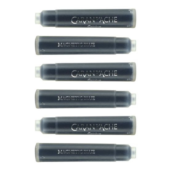 Caran d'Ache CD8021.149 Ink Cartridges - Magnetic Blue (Pack of 6) - Image 3