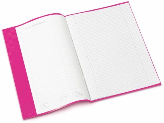 Landre 100420059 Protective Notebook Cover for DIN A4 PVC with Embossed Raffia Effect [Pack of 10] White Exercise Book Protector, for DIN A4 Pink - Image 3