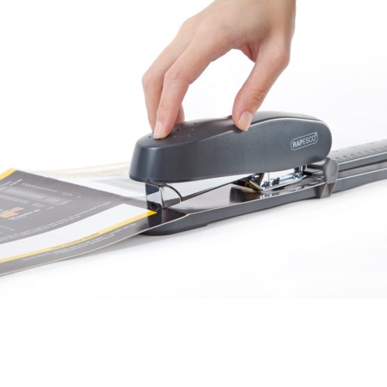Rapesco R79026A3 790 Long Arm Stapler - 50-Sheet Capacity - Grey - Image 2
