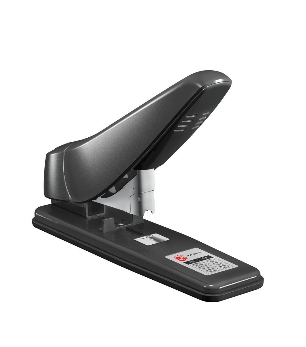 5 Star Stapler Heavy Duty Office Lever Arm All-Steel Capacity 200 Sheets Black Ref 918261