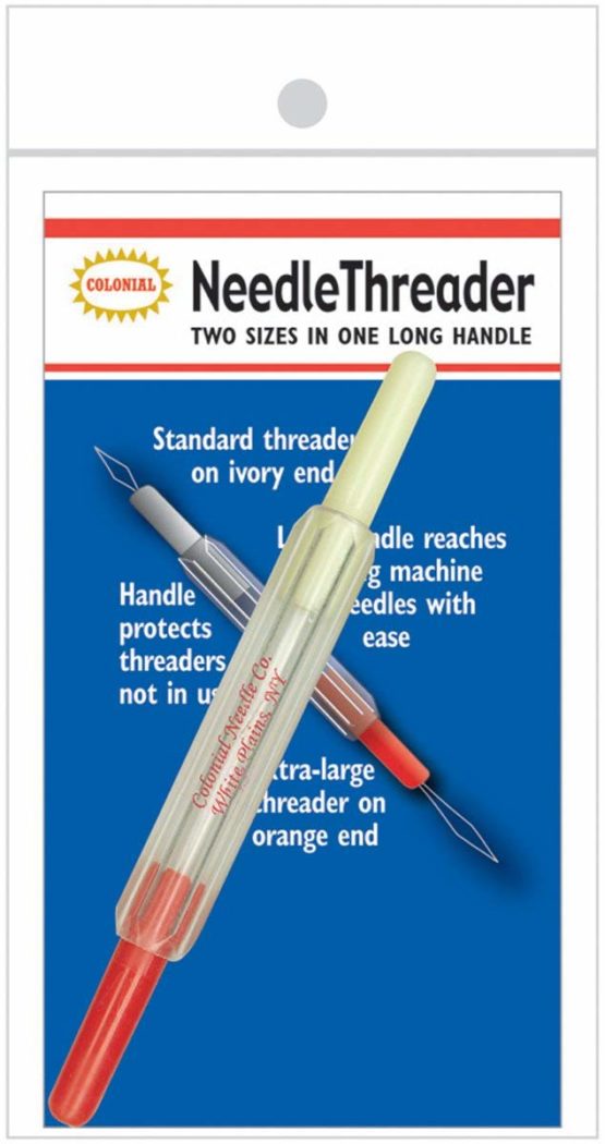 Colonial Needle Colonial 2-in-1 Needle Threader, Multi-Colour, 1.01 x 7.11 x 14.47 cm