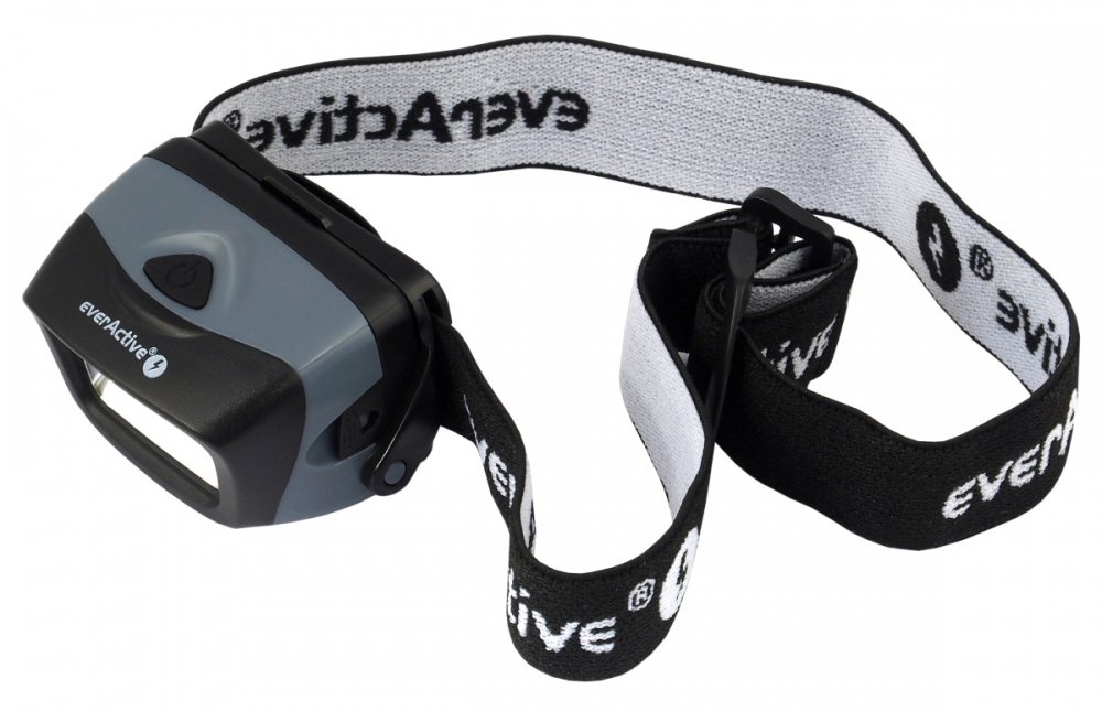 everActive HL-150 COB LED Head Torch 3 W Powerful 150 Lumen Beam Wide and Uniform, Grey/Black - Image 3