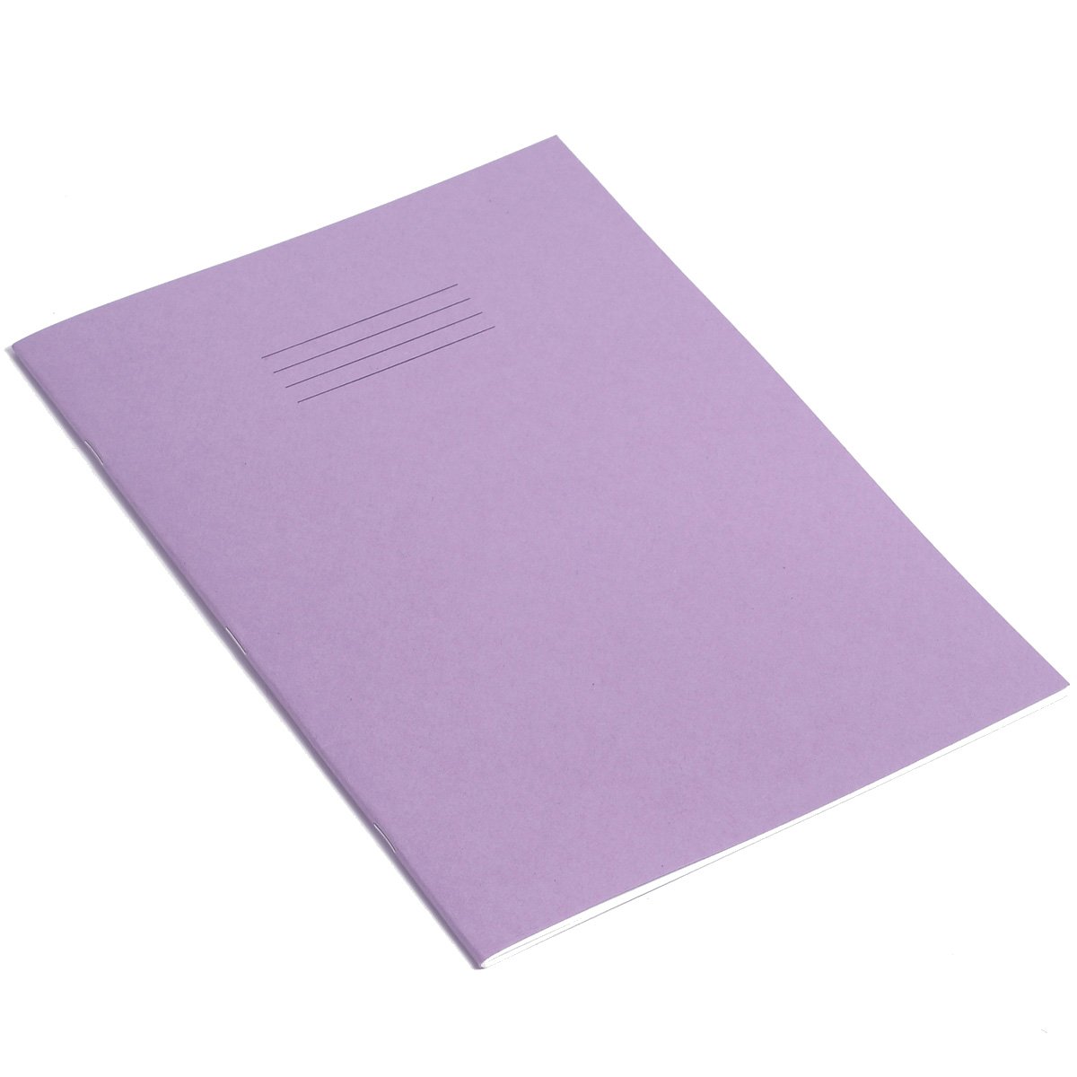 Rhino A4 Exercise Books, 48-Page / 12mm Lined Paper Notebook, 10-Pack, Office & School Stationery Supplies, Purple