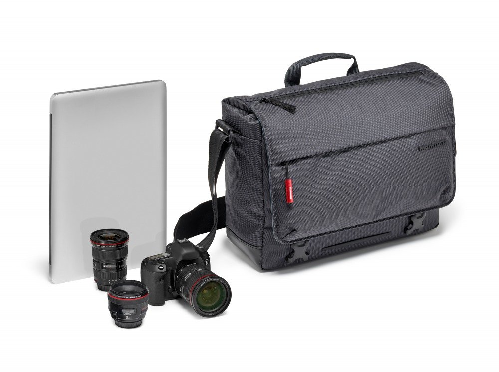 Manfrotto Speedy-10 Manhattan Messenger Bag for DSLR/CSC - Grey, 33 - Image 3