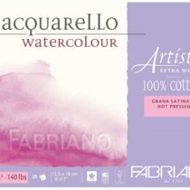Fabriano - 71-00301218 - AEW BL 4CO Watercolour Paper - 12.5 x 18cm Extra White