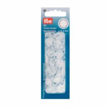Prym Transparent Matt Round Non-Sew ColorSnaps 12.4mm Snap Fasteners (30pc), 12 x 7 x 2 cm