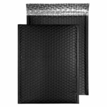 Blake Purely Packaging C4 324 x 230 mm Matt Metallic Padded Bubble Envelopes Peel & Seal (MTB324) Jet Black - Pack of 100