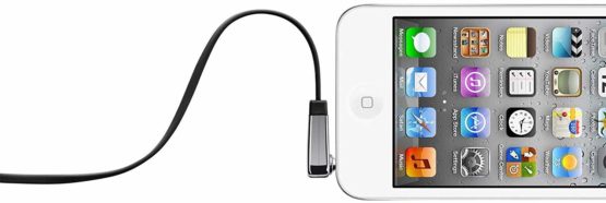 Belkin MixIt Colour Range 0.9m Flat Right Angle AUX Cable - Black