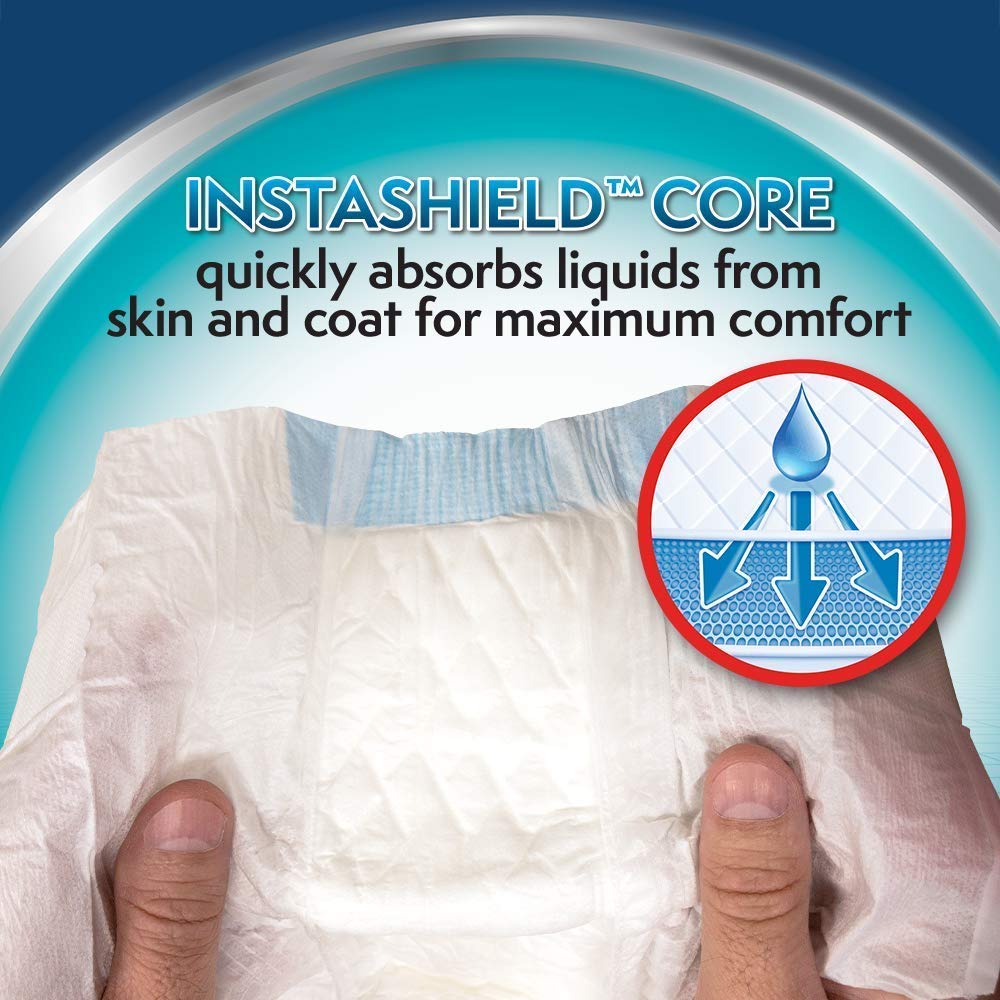 Simple Solution Disposable Dog Diapers for Female Dogs Super Absorbent Leak-Proof Fit with Wetness Indicator for Excitable Urination Incontinence or females in heat - Image 2