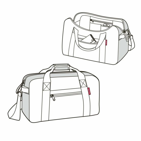 Reisenthel Traveller Canvas Travel Duffle, 57 cm, 55 liters, Grey - Image 4