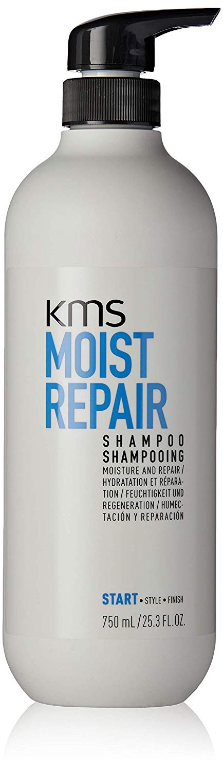KMS Moist Repair Shampoo for Dry Damaged Hair, 750ml, White, 750 ml (Pack of 1)