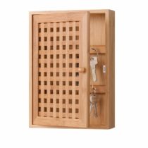Zeller Key Box, Bamboo, Brown, 19 x 6 x 27 cm