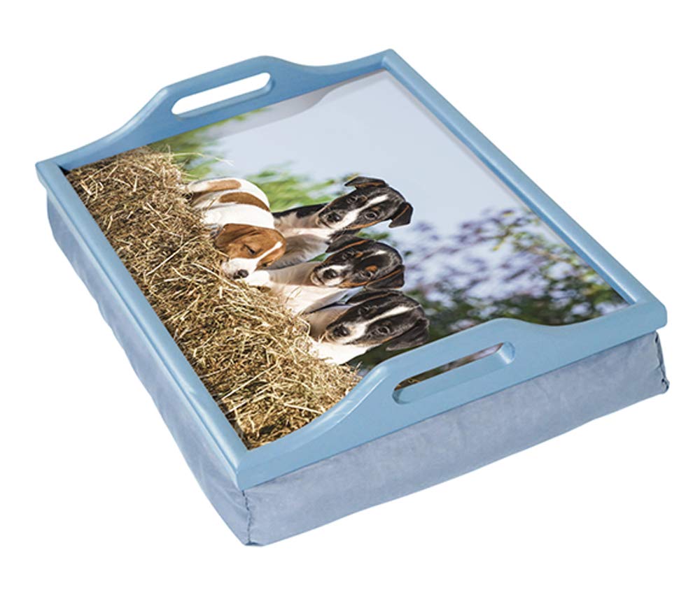Aidapt Wooden Lap Tray with Cushion, Puppies BigaMart