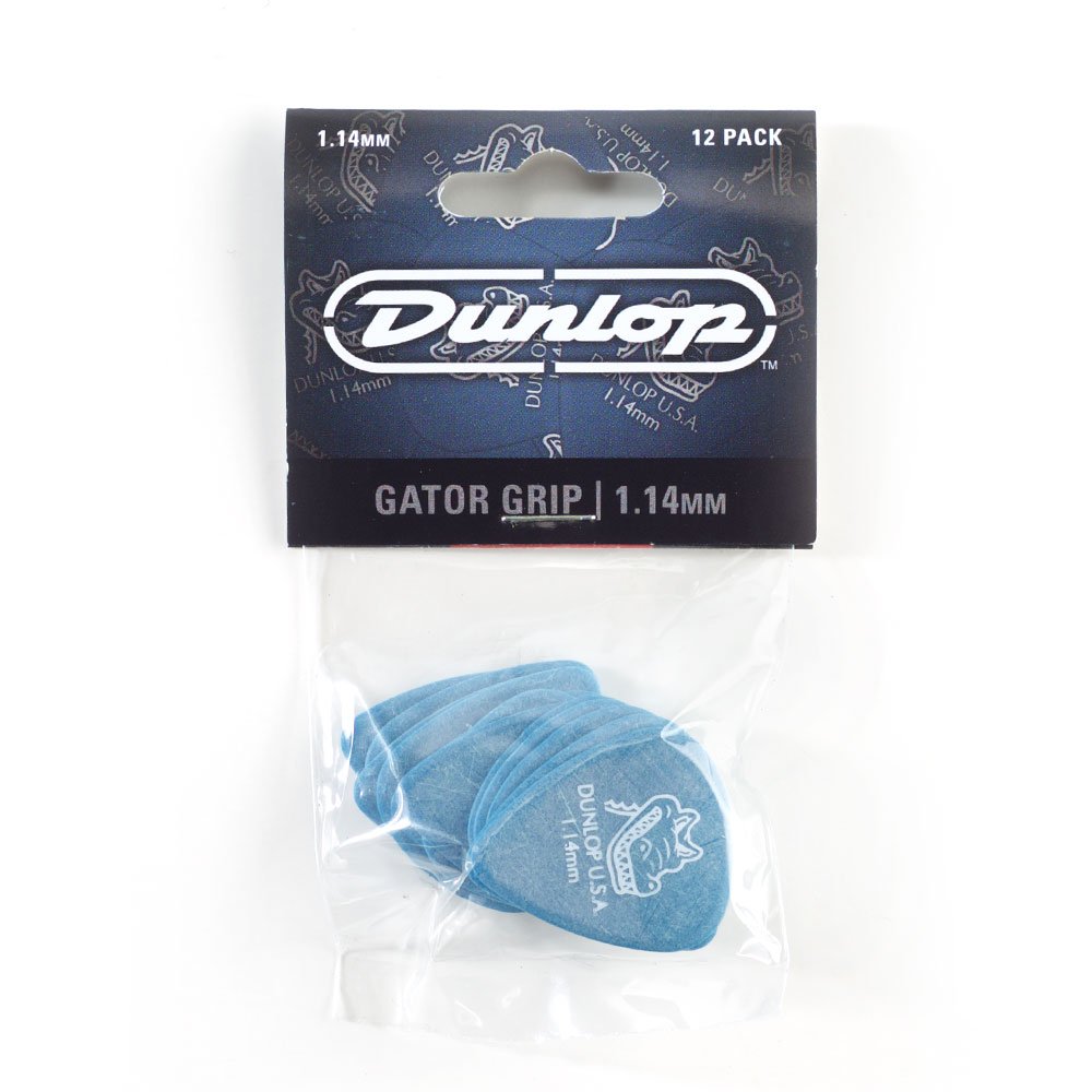 Jim Dunlop 417P1.14 Gator Standard Guitar Pick Player Pack (Pack of 12), Blue, 1.14mm