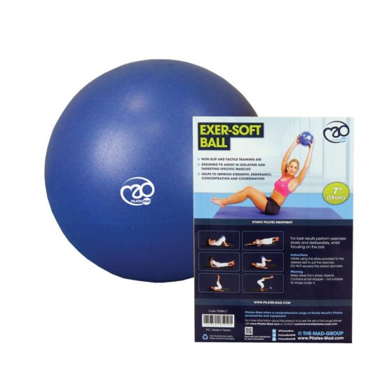 Fitness Mad FMES7 Yoga-Mad Exersoft Ball,Blue, 7 inch - Image 2