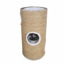 Dehner Tassilo Cat Scratching Post Diameter 36 cm Height 70 cm Sisal Light Brown