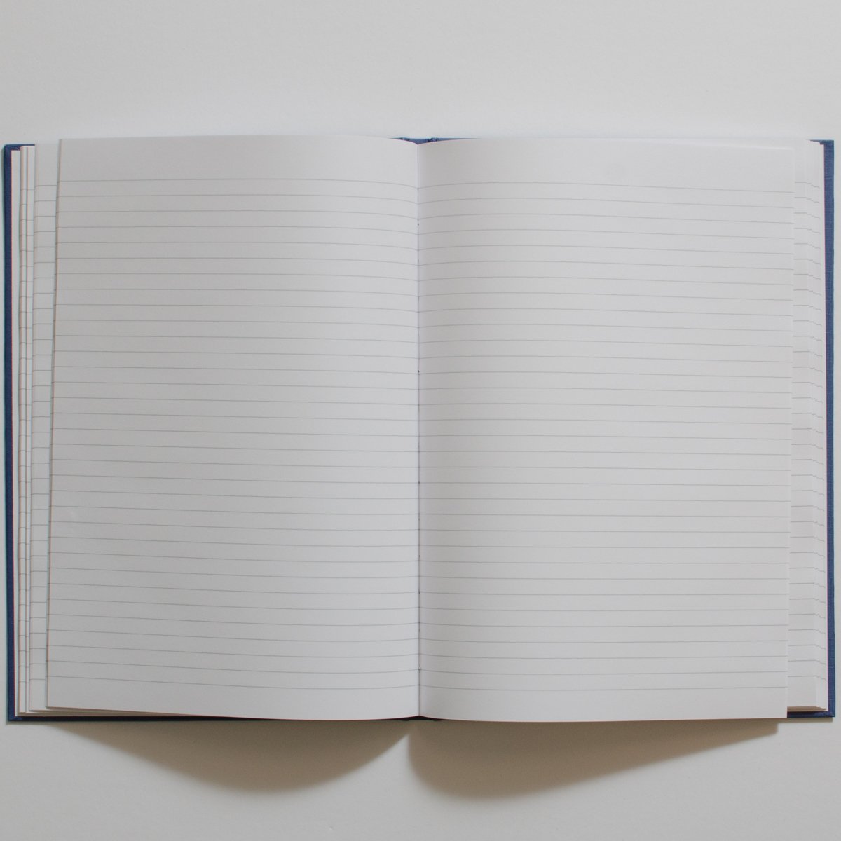 Rhino A4 Blue Notebook, 192-Page / 8mm Lined Writing Book, 1-Pack, Hardback & Casebound Pad, School & Office Stationery Supplies - Image 4