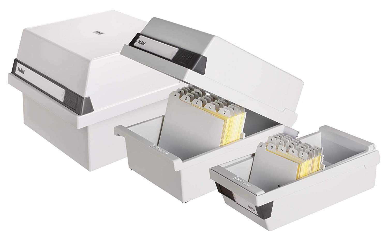HAN 966-11, Card filing box A6 landscape. Innovative, attractive design holds 800 cards - Image 4