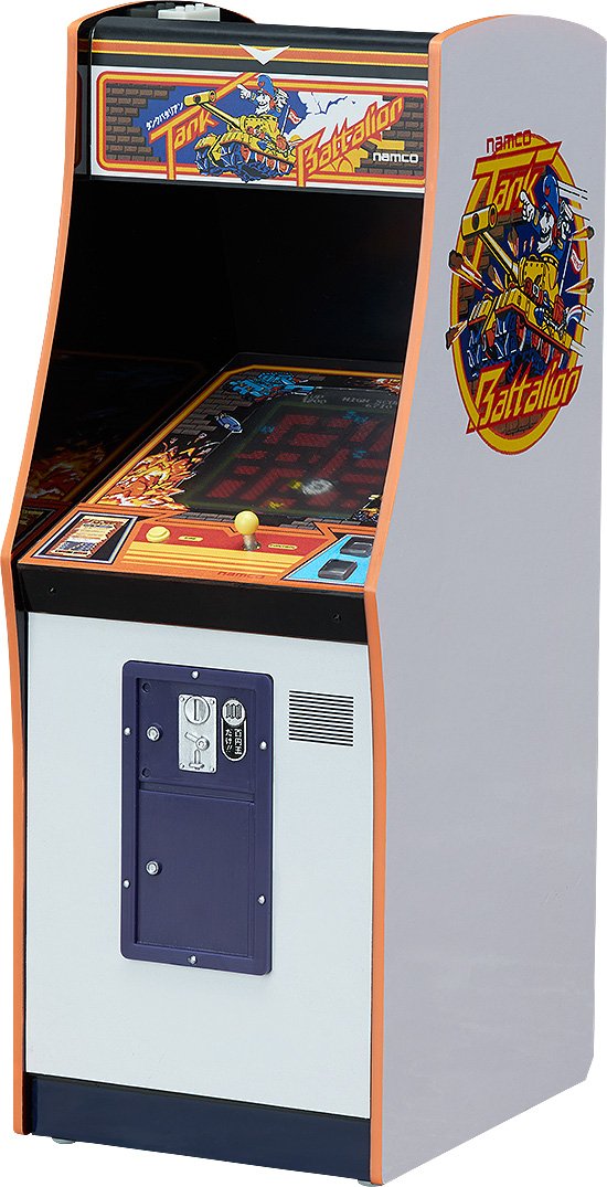 NAMCO Arcade Machine Collection Mini Replica Tank Battalion, standard size, Orange, 3 inches (W) x 3 inches (L) x 6 inches (H)