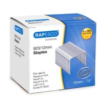 Rapesco S92312Z3 923/12 mm (Type 23) Galvanised Staples - Box of 4,000
