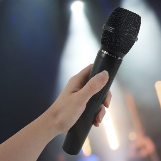 QTX 178.894UK | Replacement Wireless Microphone for QR & QX Portable PA Units | 175.0MHz, Black/Silver - Image 2