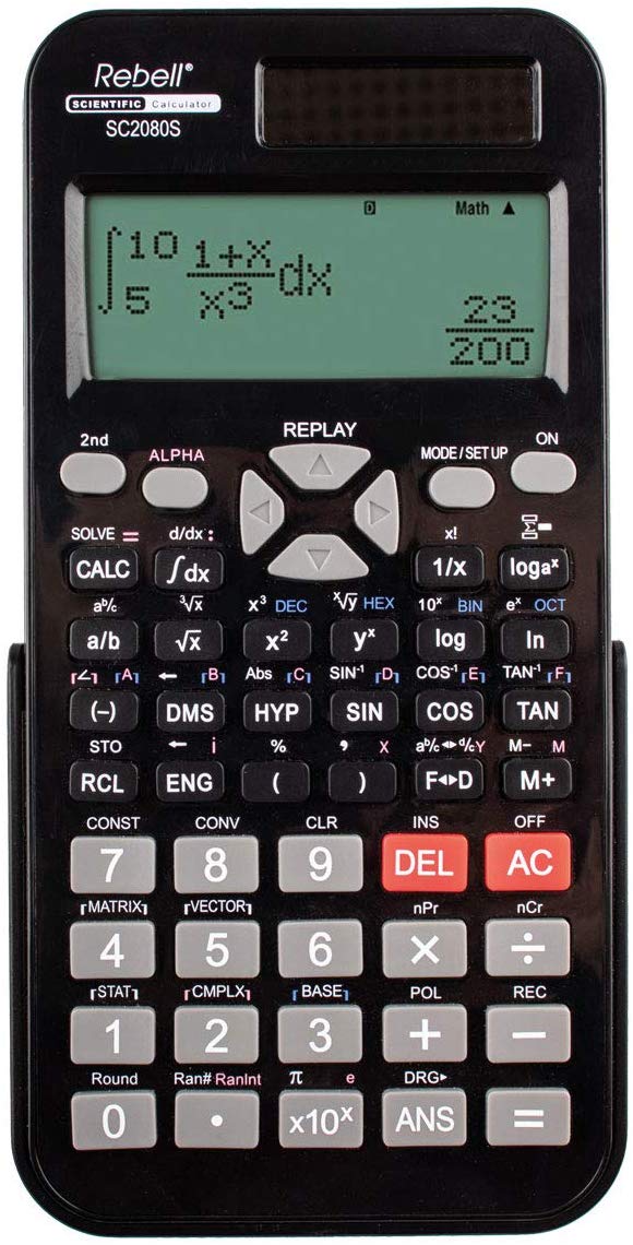 Rebell SC 2080S Scientific Calculator, Schwarz, Rebell SC2080S