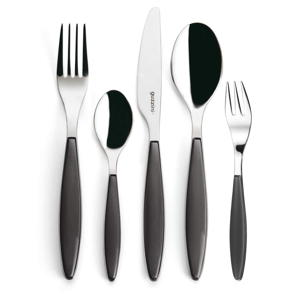 Guzzini Feeling Dessert Fork, Grey, Gray - Image 2