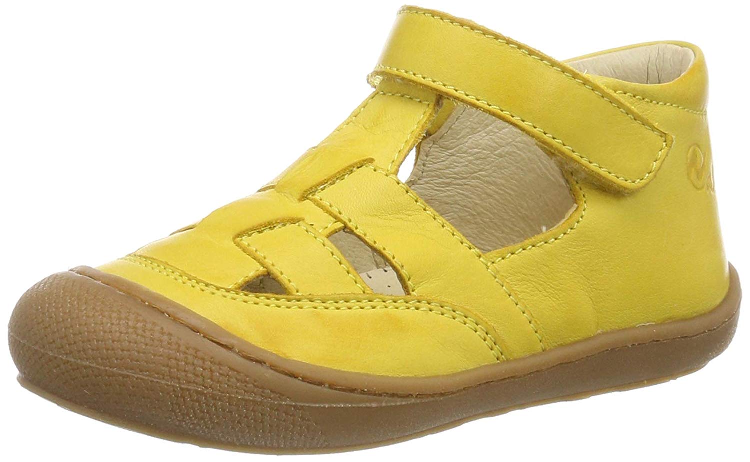 Naturino WAD-Leather semi-Open Shoes Yellow 22, 5 UK Child