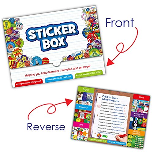 School Sticker Storage Folder Containing 621 Motivational Childrens Pupils Praise Reward Stickers Primary Teaching Services - Image 2