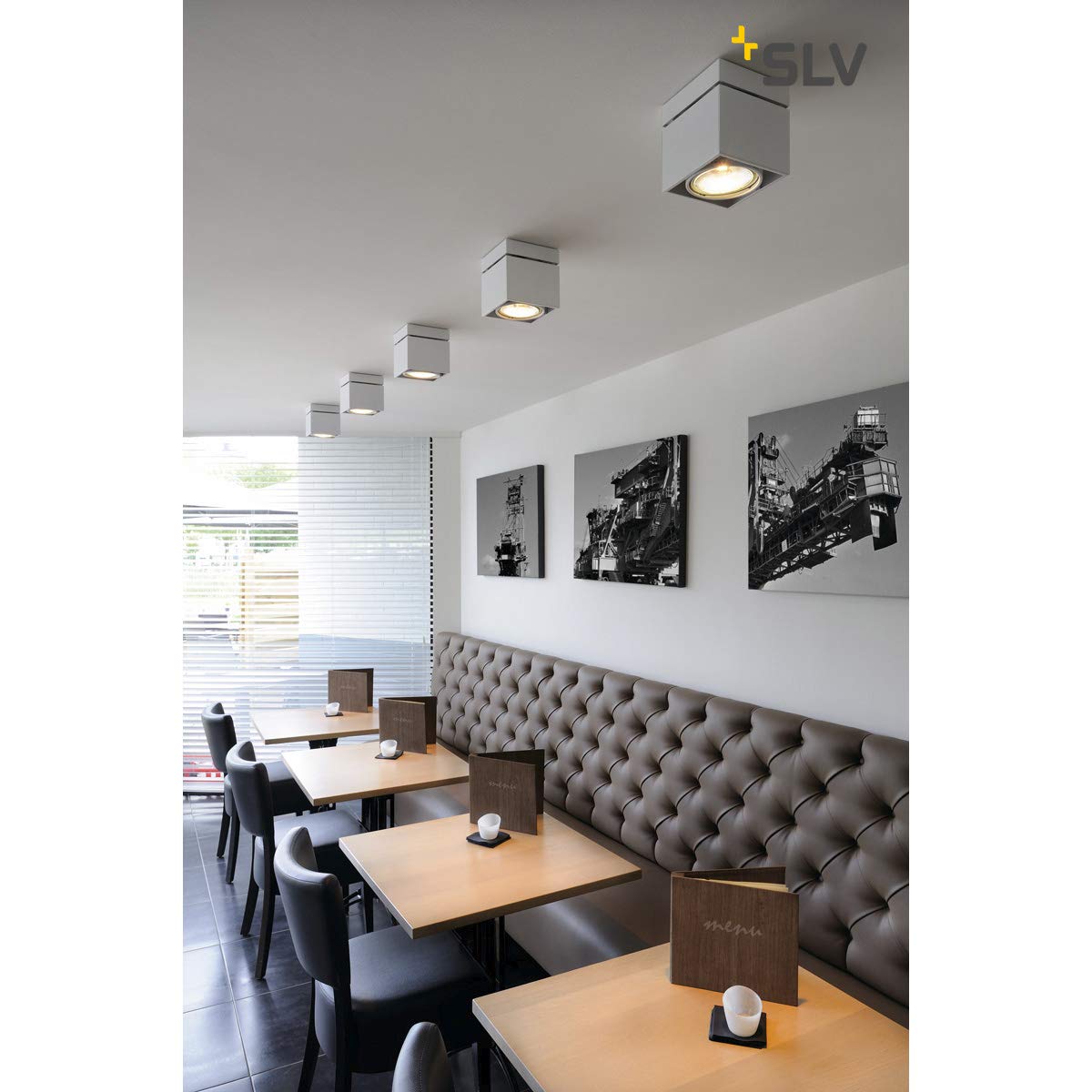 SLV Ceiling Spotlight / Spot, Floodlight, Surface-Mounted Light, Internal Lighting / GU10 75W White, Einflammig - Image 2