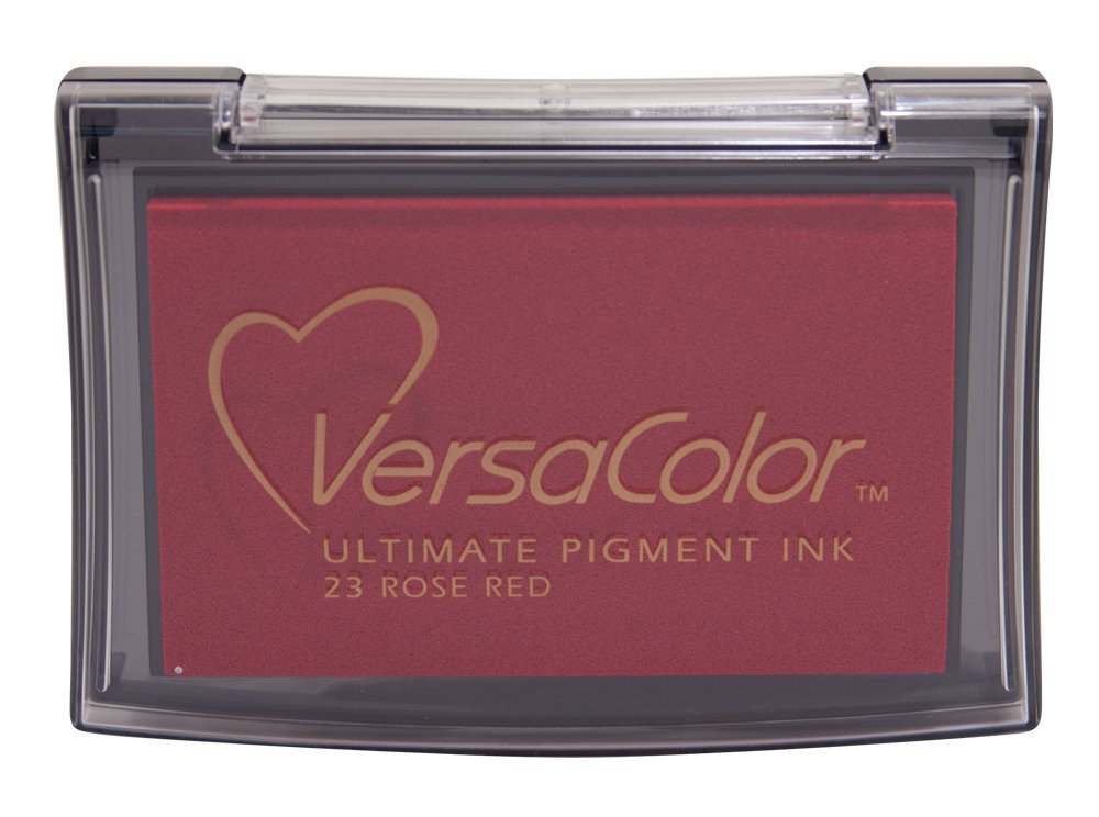 Tsukineko VC023 Versacolor Pigment Ink Pad - Rose Red, pad size: 7,6 x 4,7 cm