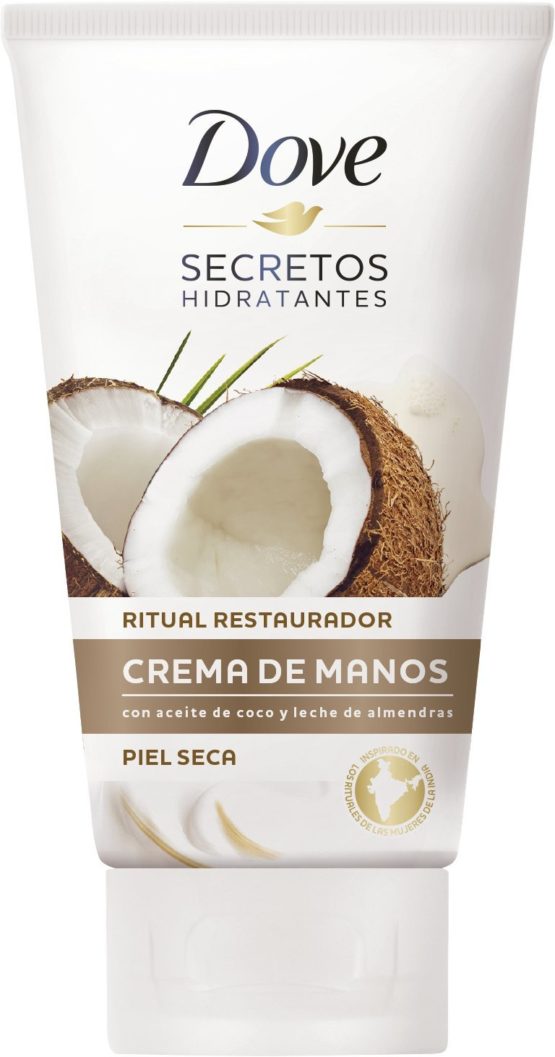 Dove Coconut Oil and Almond Milk Hand Cream, 6 Pack (75ml x 6)