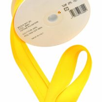 Inastri 25/5/5 mm Bias Binding-Col. 2961-YELLOW-20m Roll, polycotton, Yellow