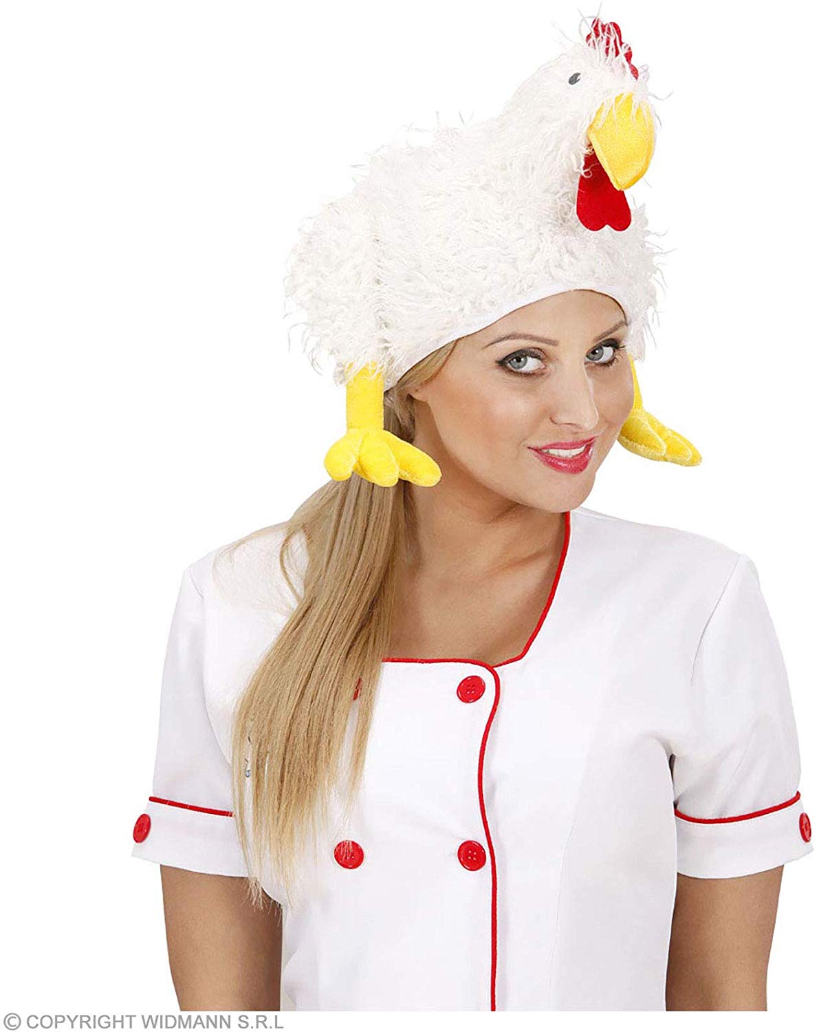 Chicken Novelty Hats Caps & Headwear for Fancy Dress Costumes Accessory, White - Image 3